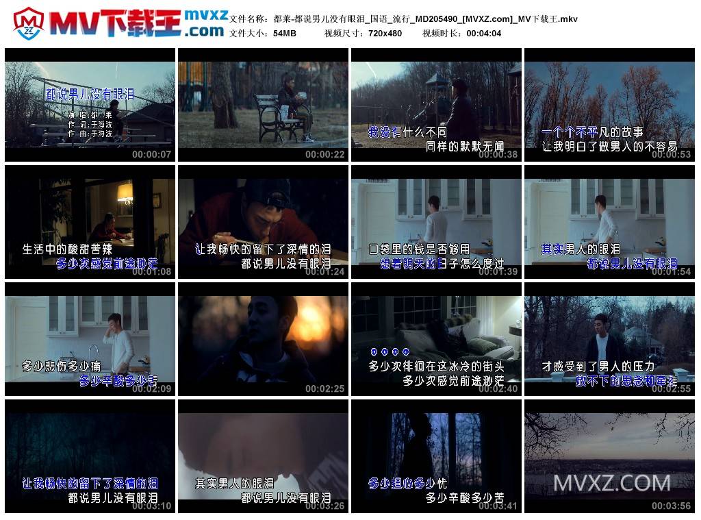 都莱-都说男儿没有眼泪_国语_流行_MD205490